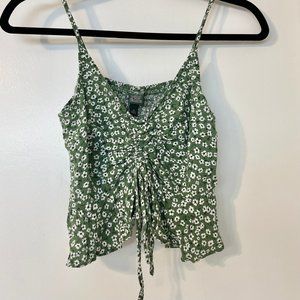 Green Flower Tank